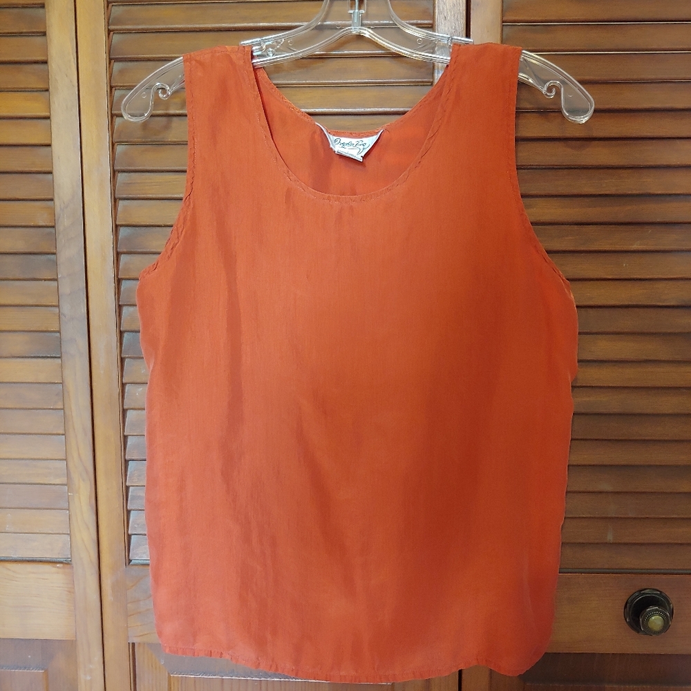 Angela Toro silk tank
